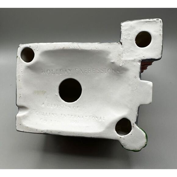 Church Brick Red Dickens Christmas Village Holiday Expressions 1991 China - Picture 9 of 11